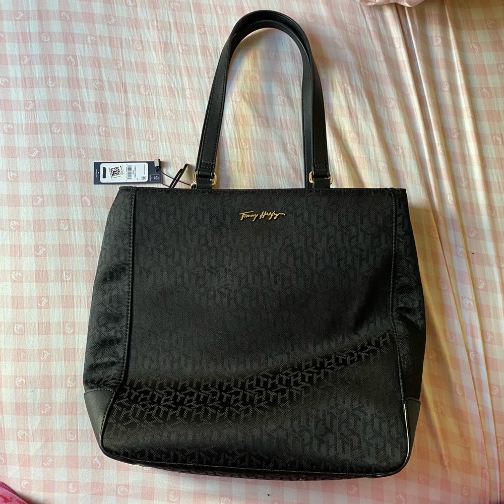 Tommy Hilfiger Sutton Jacquard Tote Large black